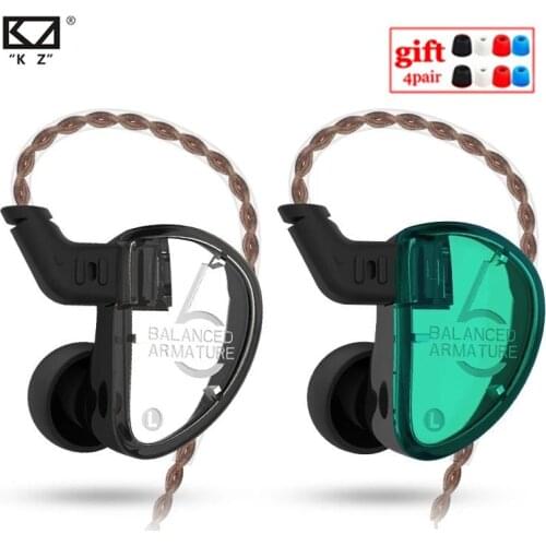 KZ AS06 3BA Balanced Armature In Ear Earphone HIFI Running Sport Earphones Earplug Headset ZS10 BA10 ZSX ZST AS16 ZSN ZSX V90 VX