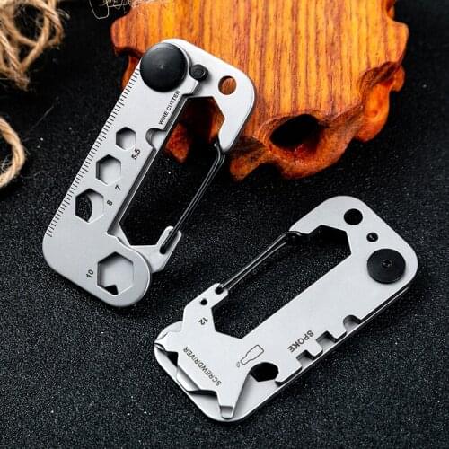 Multifunctional Aluminum Alloy Keychain Bottle Opener