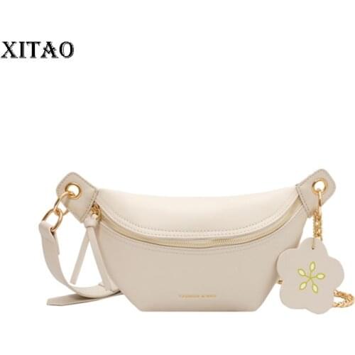 XITAO Women Fashion Bags Fashion New Goddess Fan 2021 Minority Patchwork Elegant Solid Color Small Fresh Shoulder Bags WMD2113