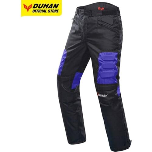 DUHAN Motorcycle Pants Mens Moto Cycling Pants Waterproof Body Protective Gear Motocross Trousers Off Road Riding Pantalon