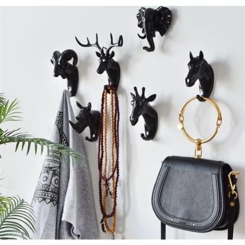 Wall Decorations Home Accessories Living Room Hanger Creative Animals Wall Key Kitchen Coat Clothes Towel Hooks Handbag Holder