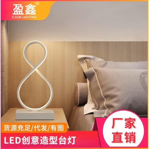 Nordic led crystal table lamp led lamp deco tiffany stained glass table lamp swan desk lamp luminaria de mesa living room