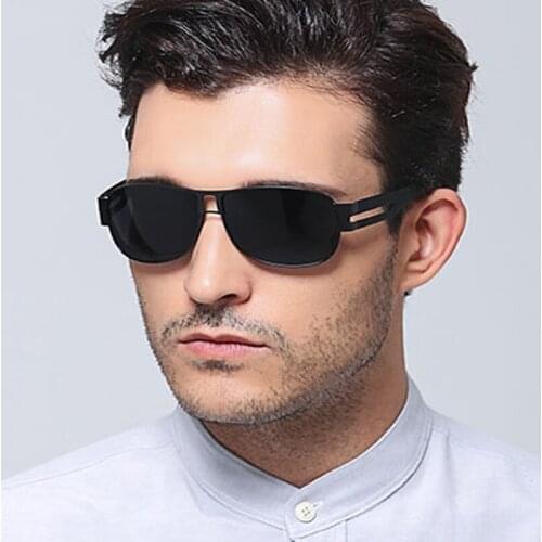 VEGA Eyewear Classic Suqare polarzied sunglass men women for driving/fishing/traval stainless steel frame slicone temple