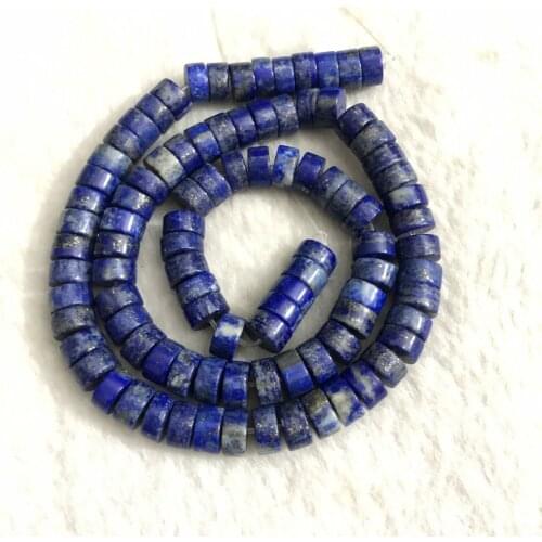 Wholesale 1of 15.5" Full Strand Natural Lapis lazuli 4X8mm Wheel Beads,Gem stone loose beads foe jewelry