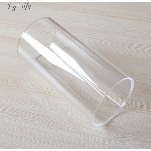 Transparent 6*12inch and 6*14inch Acrylic Drum Shell Drum Body 6 Inch Diameter Undrilled (no Holes) with 45 Degree Bearing Edge