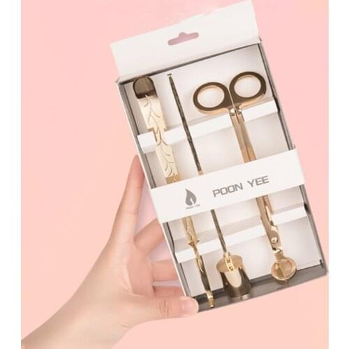 Luxury Metal Candle Wicks Holder Centering Device Accessories Set Practical Candle Decoration Home Portavelas Silver Black KO301