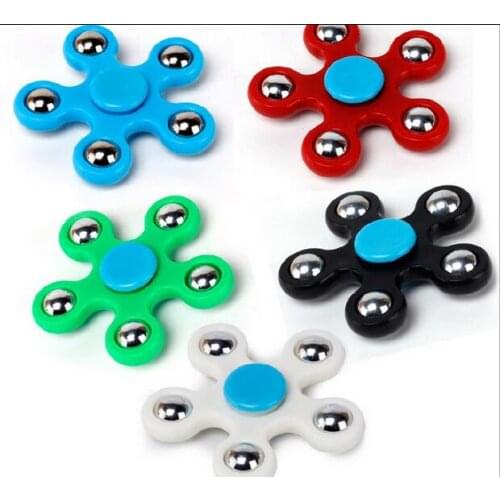 New 5 Corner Hand Spinner EDC Spinner Metal Rainbow Spiner Anti-Anxiety Toy for Spinners Focus Relieves Stress ADHD