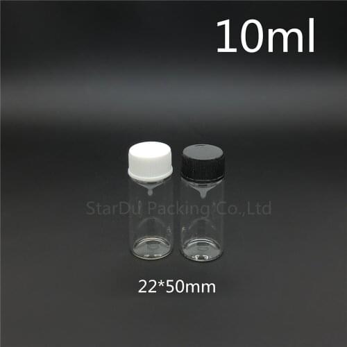 500pcs/lot diameter 22mm 10ml glass bottle Plastic cap for vinegar alcohol, carft/storage candy bottles