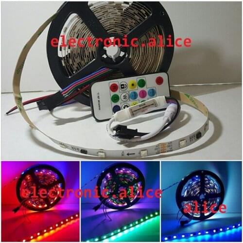 TM1914 1914 Full Dream Color Dual-line transimission 5050 RGB 150LED Strip Light 12V New