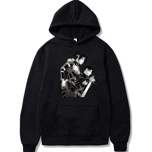 Anime Attack On Titan Print Men Hoodies Streetwear Warm Women Oversized Itself Pullover Autumn Daily Casual Clothing