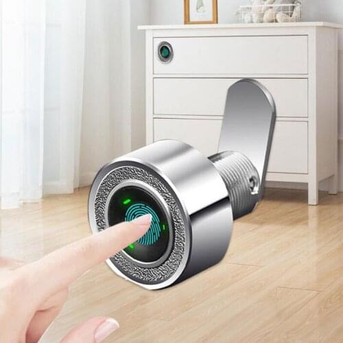 Zinc Alloy Smart Fingerprint Lock Drawer Lock Wardrobe Cabinet Lock Electronic Lock Office103-20 103-30 Fingerprints