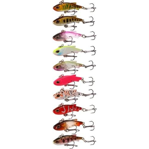 10pcs 4Cm 4G Winter Crankbait Wobbler Sinking Fishing Crankbaits Vib Lure Ice Hard Lure Mini Wobblers Crankbait Se Uelo Pesca