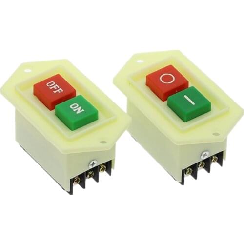 1Pcs LC3-5 LC3-10 Drill press switch AC 220/380V 10A I/O On/Off Start Stop Self-Locking Push Button Switch