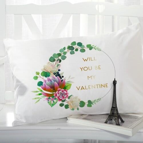 1pc Pillow cover Pillow case Bedding Pillowcase Pillow covers decorative for home 3D Print Nordic simple VALENTINE