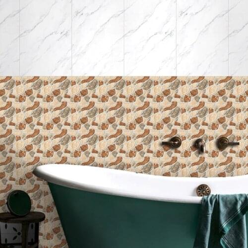 10pcs/set Cobblestone Frosted Tiles Floor Wall Stickers Kitchen Home Renovation Wallpaper Non-slip Wear-resistan Art Wall Decals