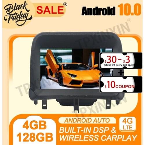 4+128G PX6 Android 10.0 For Ford Tourneo Courier 2014-2016 Carplay Multimedia Player Auto Radio Tape Recorder GPS Navi Head Unit