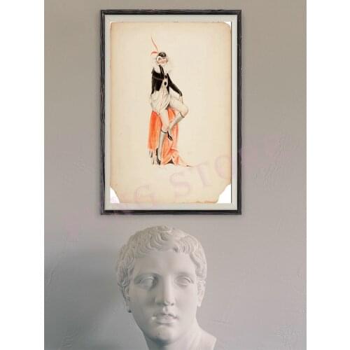 408 Vintage Beautiful Pin-up Girl Classic Picture Custom Silk Poster Home Deco Wall Art Christmas Gift