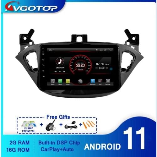 AVGOTOP Android 10 Car Radio GPS for OPEL CORSA 2016-2019 / ADAM 2013-2016 Wifi Vehicle Navigation Multimedia