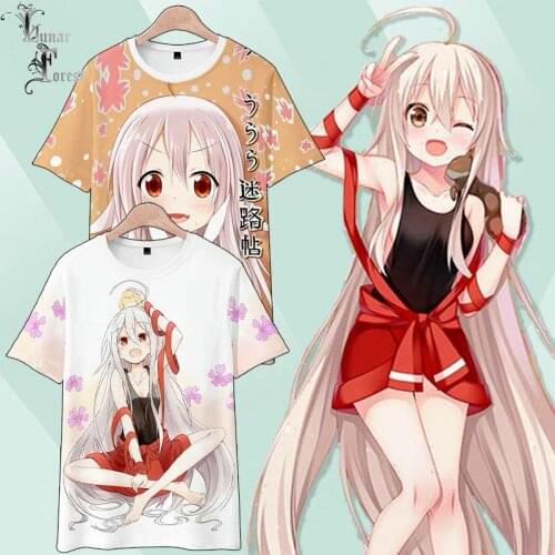 Urara Meirochou 3D Printing T-shirt Summer Fashion Round Neck Short Sleeve Popular Japanese Anime Streetwear Plus Size