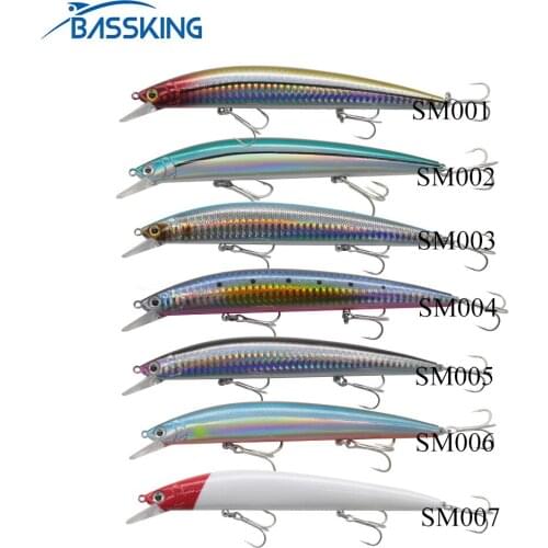 BASSKING Minnow Bait 147mm 22g Floating/ 147mm 43g Sinking Fishing Lure Treble Hook Isca Artificial Para Pesca Leurre Wobbler
