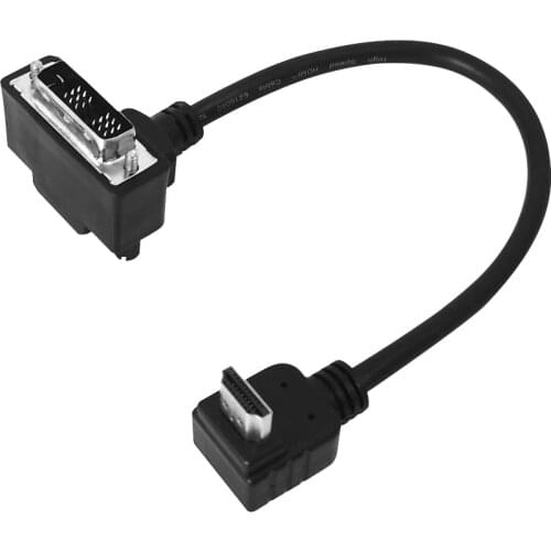 Right Angled HDMI to DVI cable Short 90-degree HDMI to DVI converter adapter cable for PC laptop monitor projector