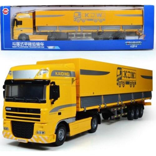 Classic Toys ! Free shipping ! 1 : 50 alloy slide tent platform transporter car toy models,Diecast cars,hot sale