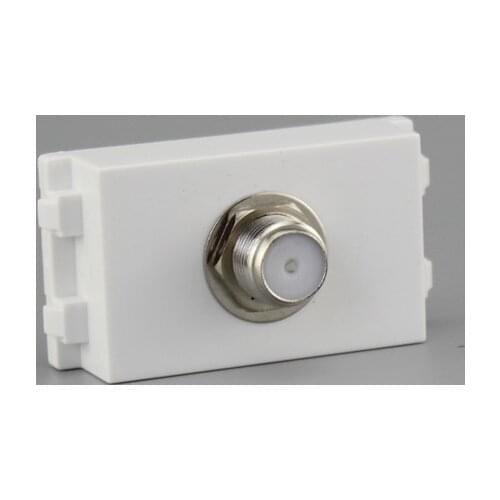 Digital TV F Head Television Socket Plug 23x36mm Connector British System Slot For Wall Faceplate