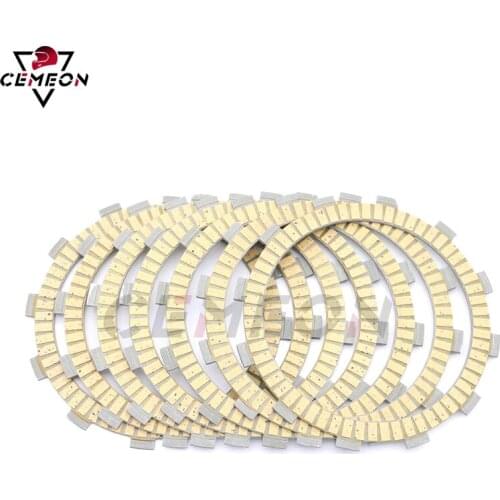 7Pcs Kawasaki ZZR400 ZZR600 ZRX400 motorcycle clutch friction disc clutch plate kit