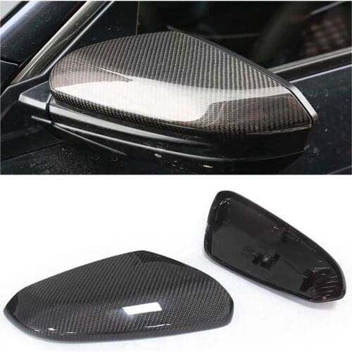 Replacement Style Carbon Fiber Side Mirror Cover Cap Fit For Honda Civic 2016-up M Look