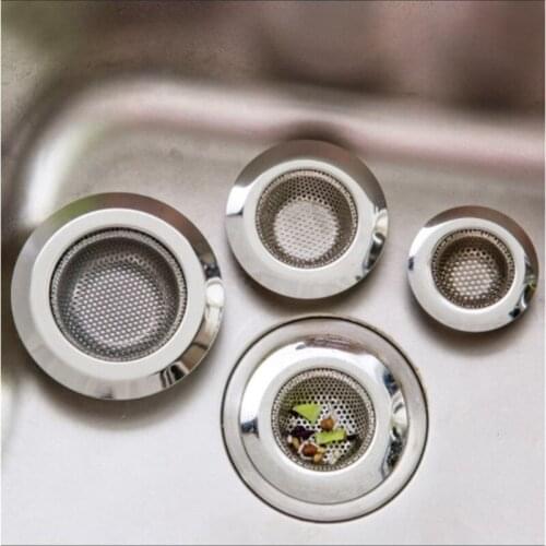 Kitchen Tool Floor Drain Stainless Steel Bathtub Hair Catcher Stopper Shower Drain Hole Filter Trap Cleaner Metal Sink Strainer