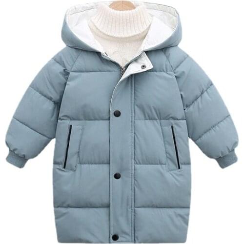 Boys Jackets Girls Winter Coats Children Jackets Baby Thick Long Coat Kids Warm Outerwear Hooded Coat Snowsuit Overcoat Clothes
