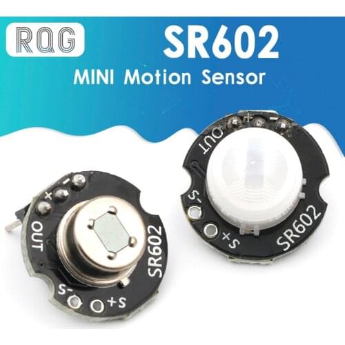 MH-SR602 MINI Motion Sensor Detector Module SR602 Pyroelectric Infrared PIR kit sensory switch Bracket for Arduino Diy With lens