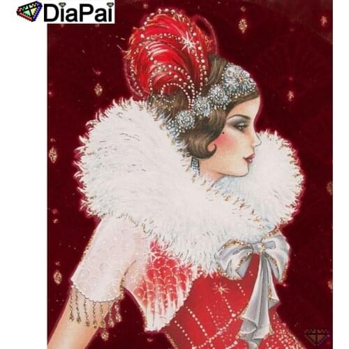DIAPAI Diy 5d Diamond Painting "Beauty character" Cross Stitch Square Round Diamond Embroidery Handwork Rhinestone Art A26220