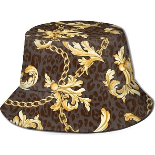 NOISYDESIGNS 2021 New Fishermans Hat Euporean Pattern Bucket Hat Fashion Caps Hip Hop Gorros Men Women Warm Windproof Outdoor