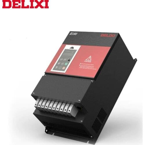 DELIXI frequency inverter AC 220V 7.5KW 3 phase input 3 phase output 50HZ 60HZ DC VFD Adjustable frequency Converter for motor