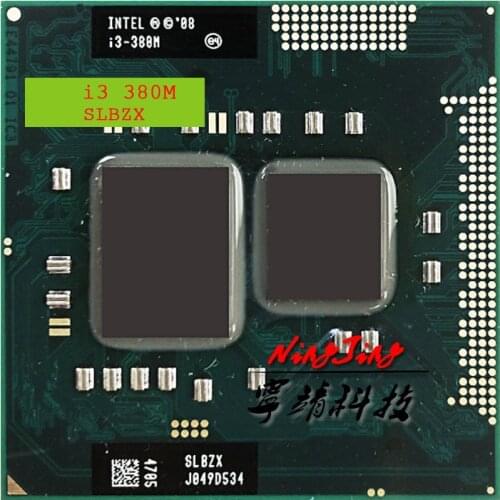 Intel Core i3-380M i3 380M SLBZX 2.5 GHz Dual-Core Quad-Thread CPU Processor 3W 35W Socket G1 / rPGA988A