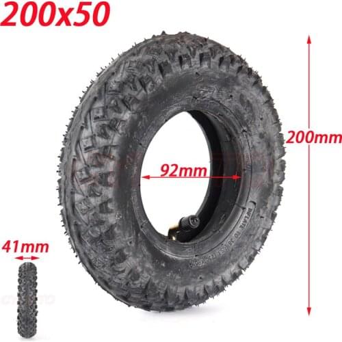 200X50 (8 Inch) Tire Fit for Electric Gas Scooter & Electric Scooter(inner Tube Included) Wheelchair Wheel