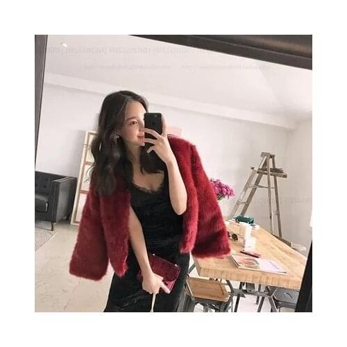 Style New High-end Fashion Women Faux Fur Coat 288S22