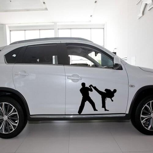 58cm x 46.4cm 2 x Karate Martial Arts Belt Dojo Graphic (one For Each Side) Car Sticker For Truck Door Side Vinyl Decal 8 Colors
