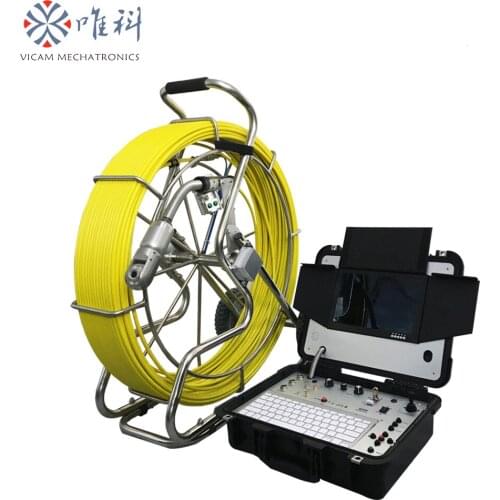 10'' monitor waterproof ip68 drain inspection camera sewer crawler camera with HD pan tilt head