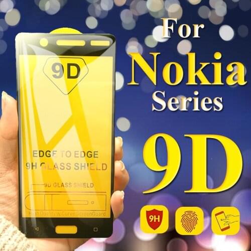 2pcs 9d protective glass for nokia 2 3 5 6 7 screen protector armor on noka 2.1 3.1 5.1 6.1 8.1 2018 x7 nokio screensaver sheet