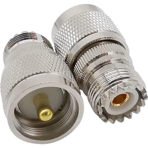 1PCS UHF PL259 PL-259 Male to UHF Female SO-239 SO239 RF Coaxial Adapter UHF Type Plug Jack Cable Connector