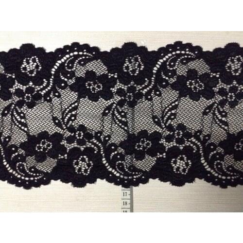 17cm luxurious and exquisite elastic jacquard lace, soft and elegant lace trimming,XERY-HL8