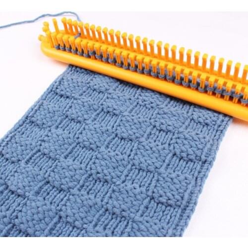 3pcs/Set Random Color Weaving Loom Knitting Kit Plastic Pompom Sock Hat Scarf Scarves Maker Plastic Long Handle DIY Weaving Tool