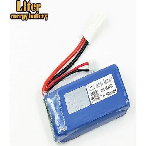 7.4V 1600mAh Lipo battery For FT009 Remote Control Boat Speedboat FX067C 2S battery 7.4 V 903462 25c