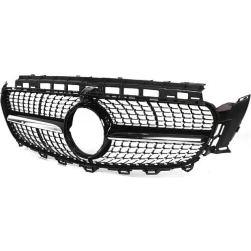 Automobile ABS front grille high-quality accessories appearance black GT style compatible with For Mercedes benz w213 1 Pcs