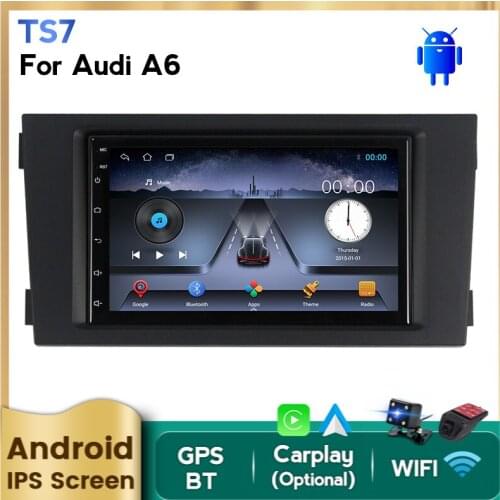 Autoradio Navigation CarPlay Car Radio Multimedia Player For Audi A6 C5 1997-2004 S6 1999-2004 Andorid Auto GPS 2din camera DVR