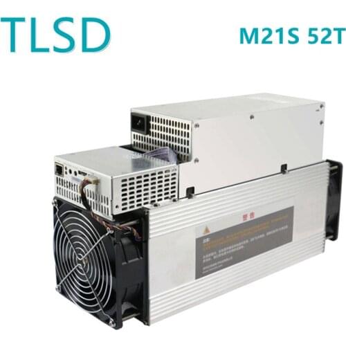 TLSD Used Whatsminer M21S 52TH/S Bitcoin Miner ASIC BTC Mining Machine Miner With PSU