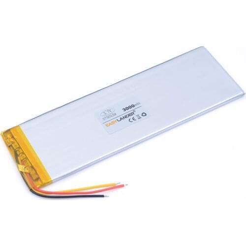 Batterie lithium 3.7V 3000mah 3750159 Lithium Polymer Rechargeable battery For DIY GPS PSP Power bank Tablet PC MID DVD PAD