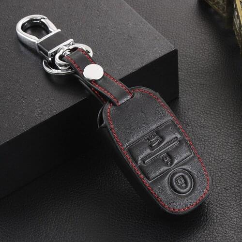 VCiiC Genuine Leather Smart Key Case Cover For Kia KX3 KX5 K3S RIO Ceed Cerato Optima K5 Sportage Sorento Car Styling L72